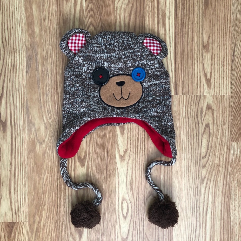🔴 5/$25 ~ Bear beanie hat